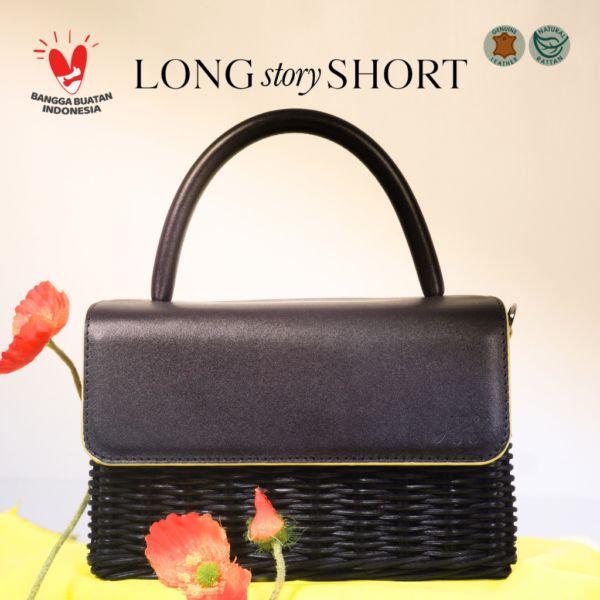 LONG STORY SHORT - Margie Black On Black - Tas Rotan - Image 2