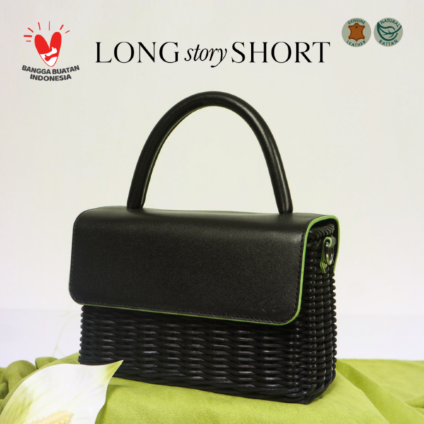 LONG STORY SHORT - Margie Black On Black - Tas Rotan - Image 3