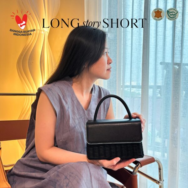 LONG STORY SHORT - Margie Black On Black - Tas Rotan - Image 6