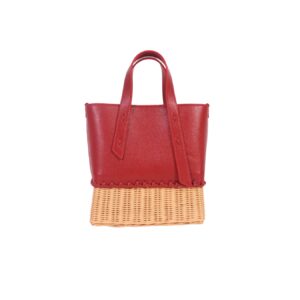 LONG STORY SHORT - Nona Compact - Tas Rotan - Red