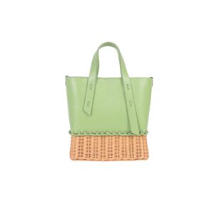 LONG STORY SHORT - Nona Compact - Tas Rotan - Green