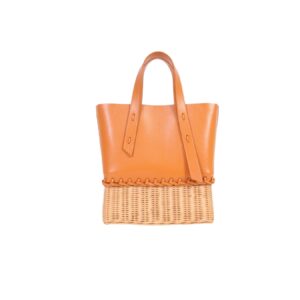 LONG STORY SHORT - Nona Compact - Tas Rotan - Tan