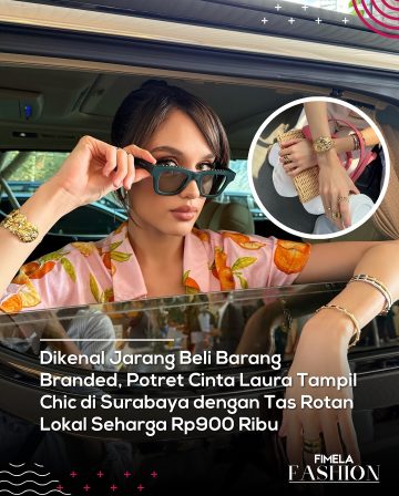 Cinta Laura kembali membuktikan bahwa gaya modis tak selalu identik dengan barang mewah. Dalam m