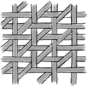 Sketch of ‘Lurik’ Rattan Weaving